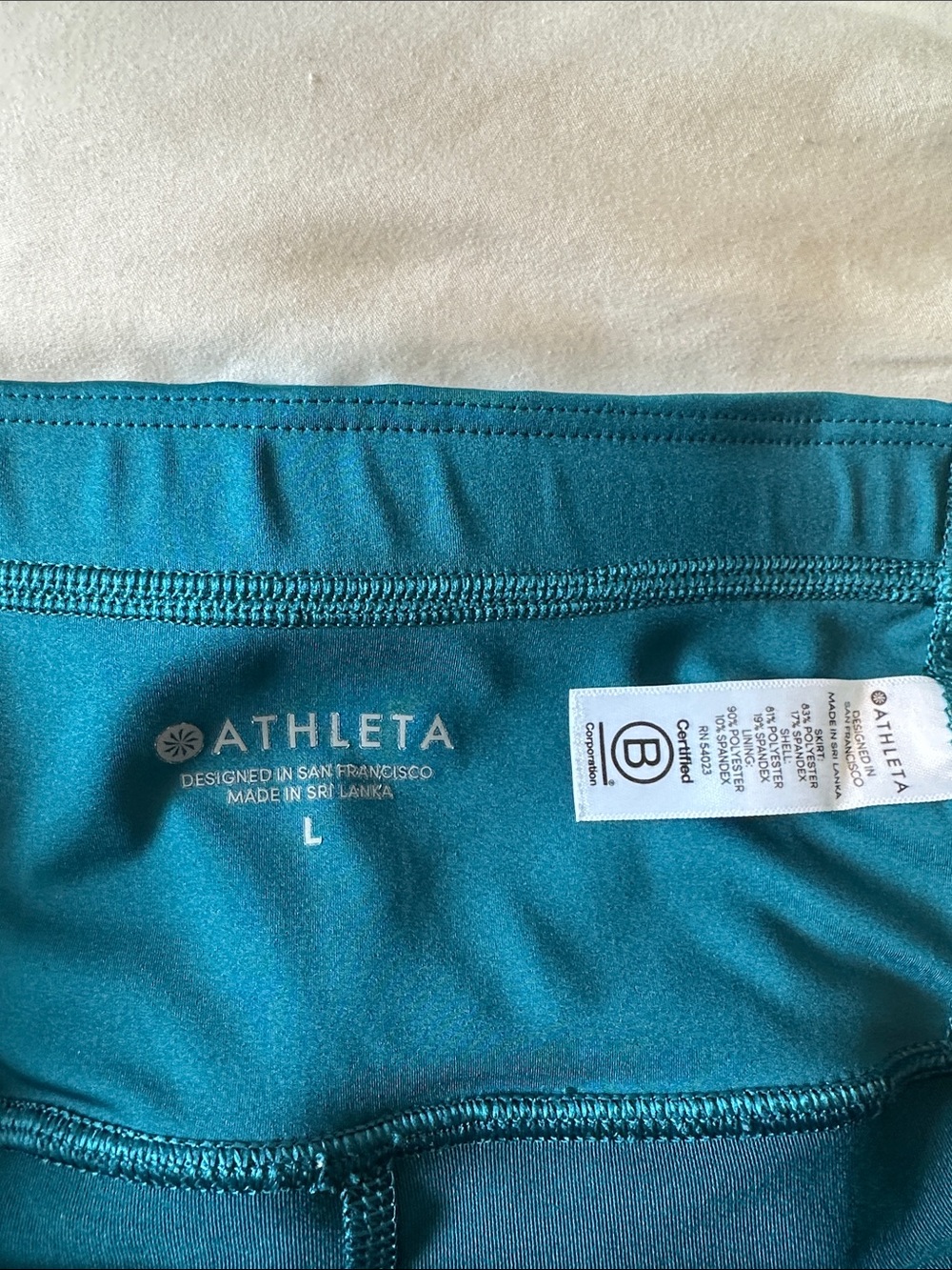 Athleta Teal Active Skort with Inner Shorts - Picture 2 of 6